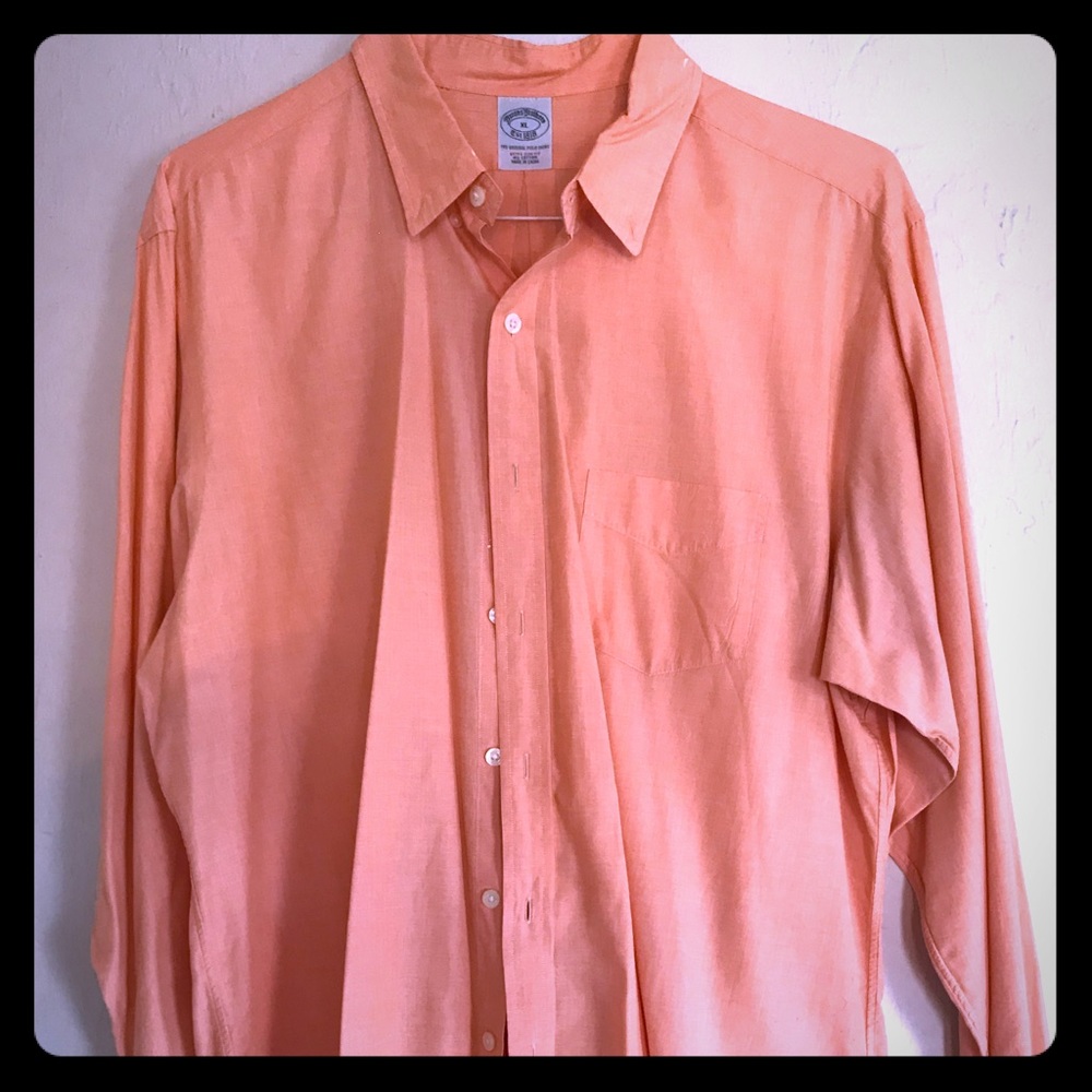 Brooks Brothers extra slim fit XL peach shirt